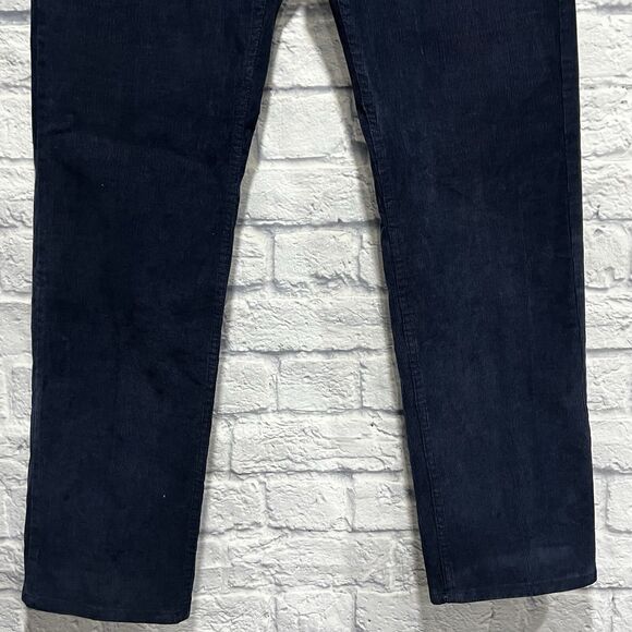 Brooks Brothers 346 Pants Men Blue Cotton Corduroy Chino Straight Leg Size 34X32 - Picture 5 of 12